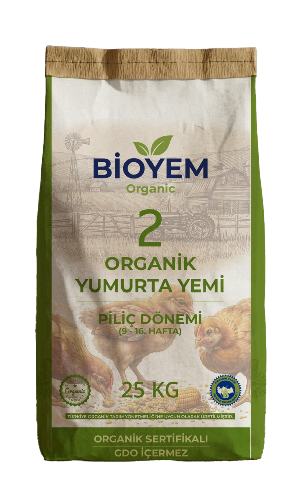 Organik Yumurta Yemi - Piliç (9–16 Hafta)