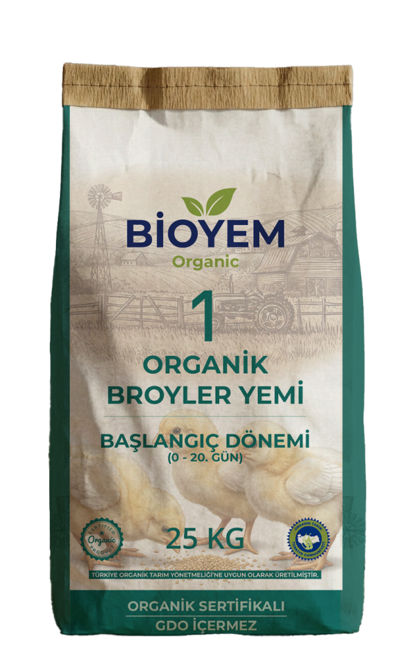 Organik Broyler Yemi - Başlangıç (0–20 Gün)