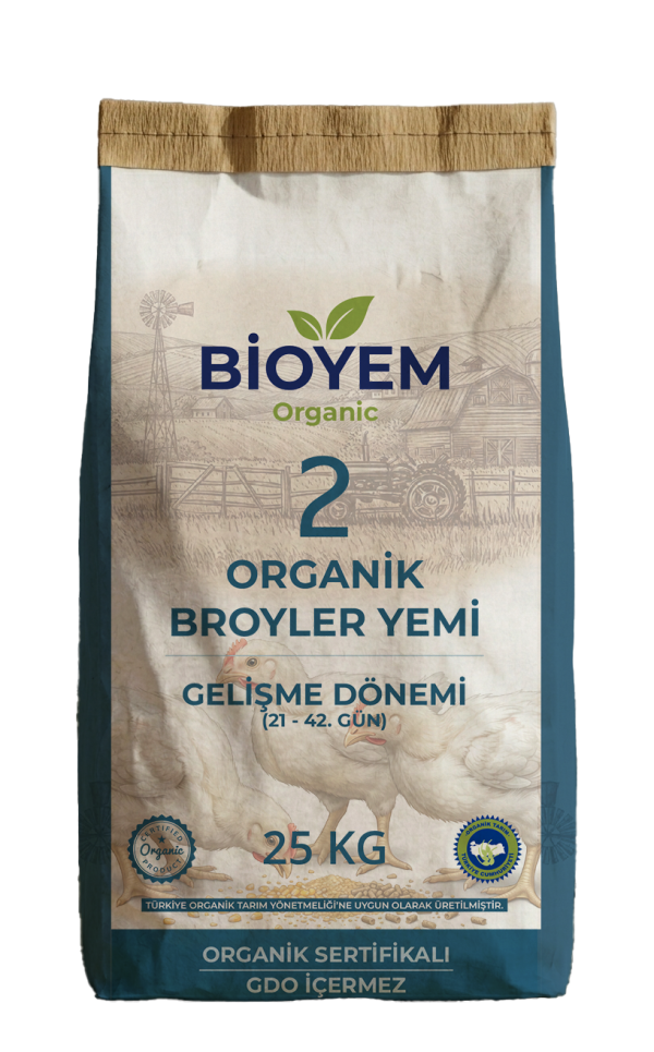 Organik Broyler Yemi - Gelişme (21–42 Gün)