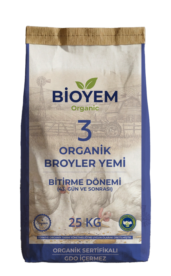 Organik Broyler Yemi - Bitirme (43. Gün ve Üzeri)