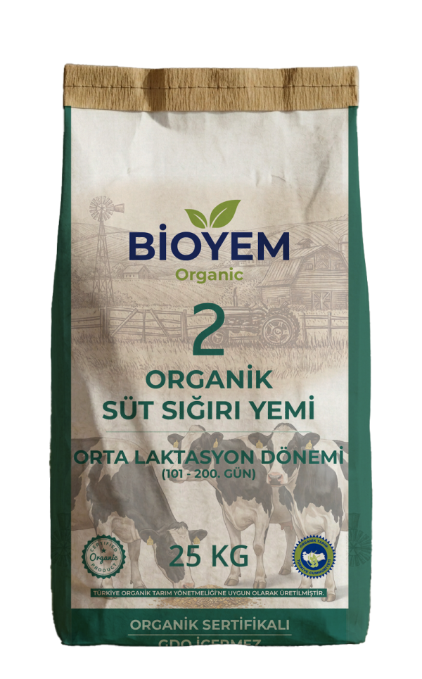 Organik Süt Sığırı Yemi - Orta Laktasyon (101–200 Gün)