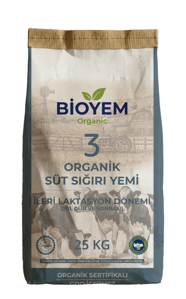 Organik Süt Sığırı Yemi - İleri Laktasyon (201. Gün ve Üzeri)