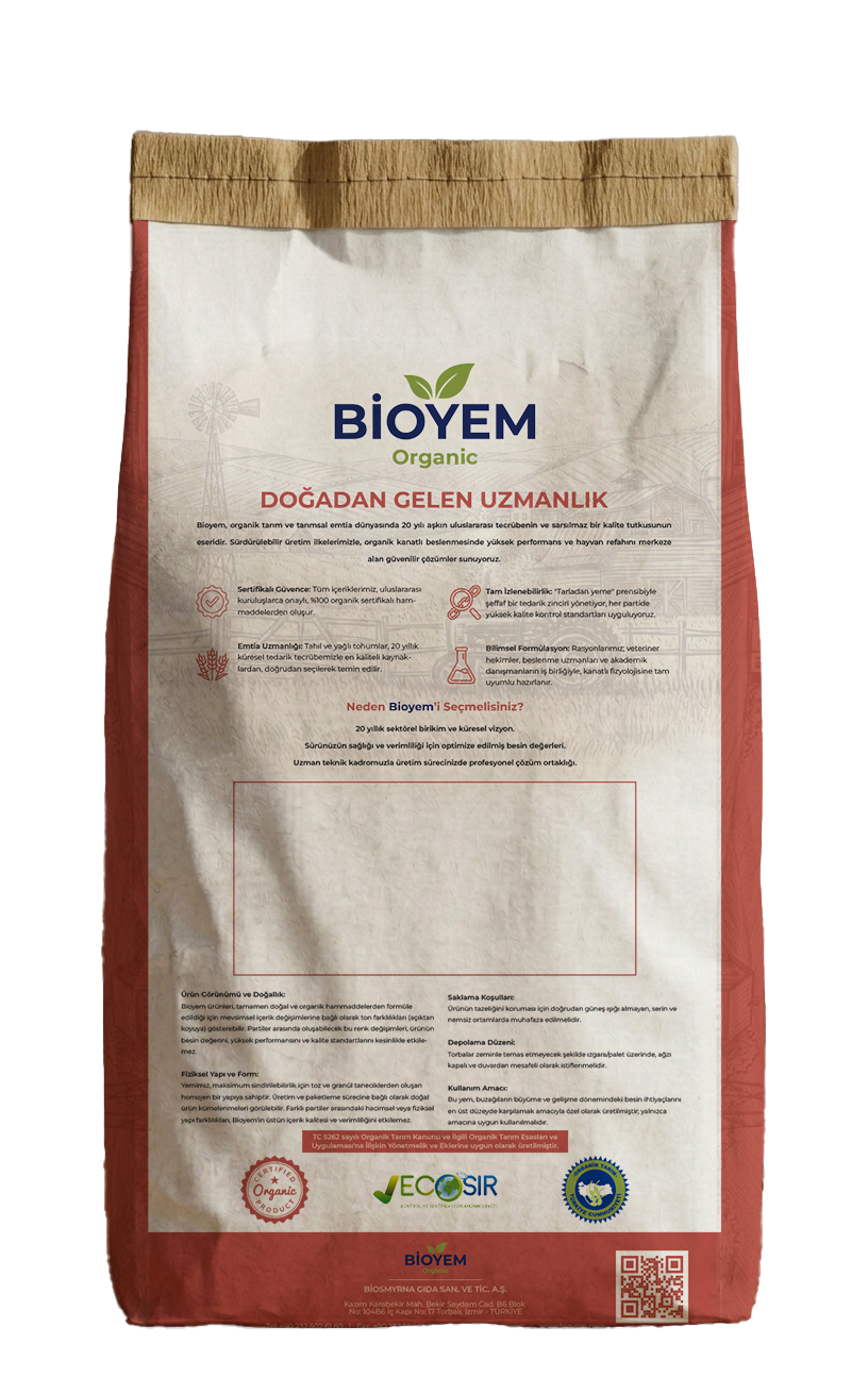 Mangime biologico per vitelli - Avviamento (0–3 mesi) — Arka yüz