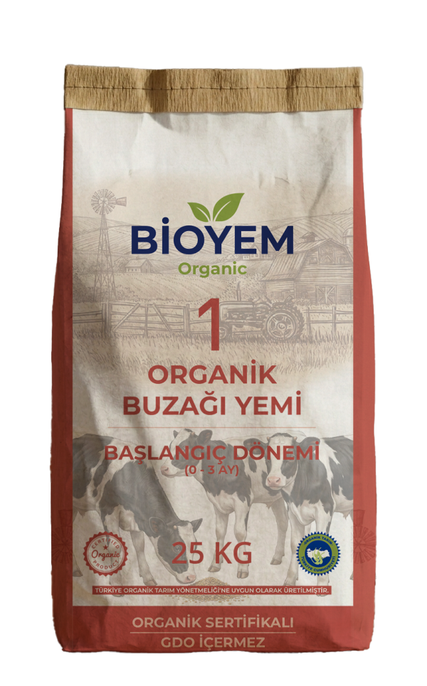 Organik Buzağı Yemi - Başlangıç (0–3 Ay)