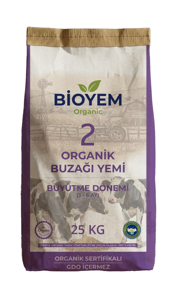 Organik Buzağı Yemi - Büyütme (3–6 Ay)